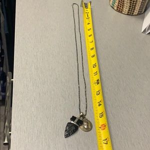 Fashionable Buddha and arrowhead necklace